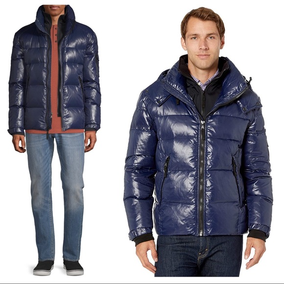 S13 Downhill Gloss Nylon Puffer Jacket - Picture 1 of 14